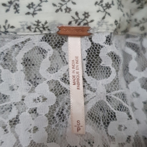 Free People Detailed Sheer Button Down Shirt - Picture 3 of 10